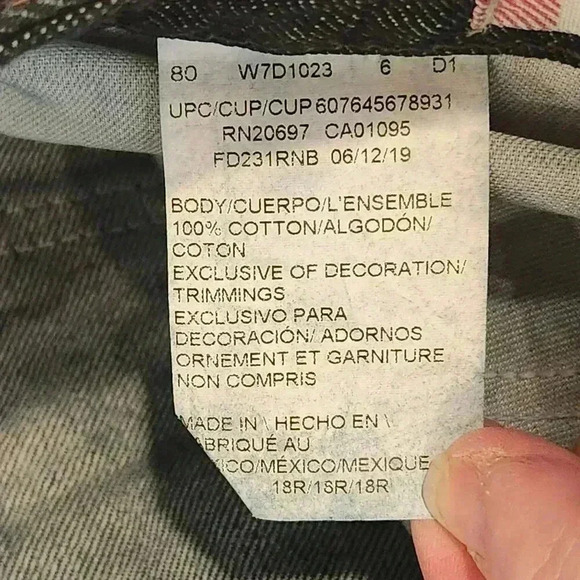 Dickies Women's Size 18R Industrial Denim 5-Pocket Dark Wash‎ Denim Jeans FD231 - Picture 7 of 11